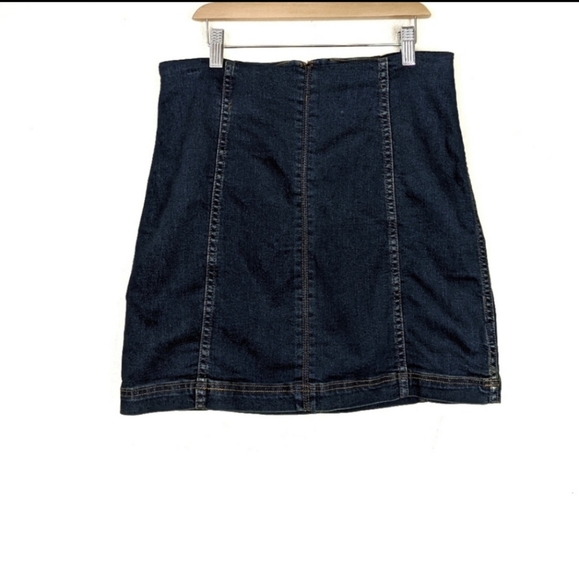 Free People Modern Femme Stretch Denim Mini Skirt - Picture 5 of 7